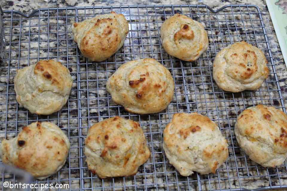 Homemade Butter Cheddar Drop Biscuits