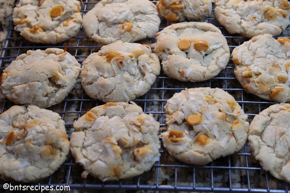 Chewy Coconut Salted Caramel Cookies