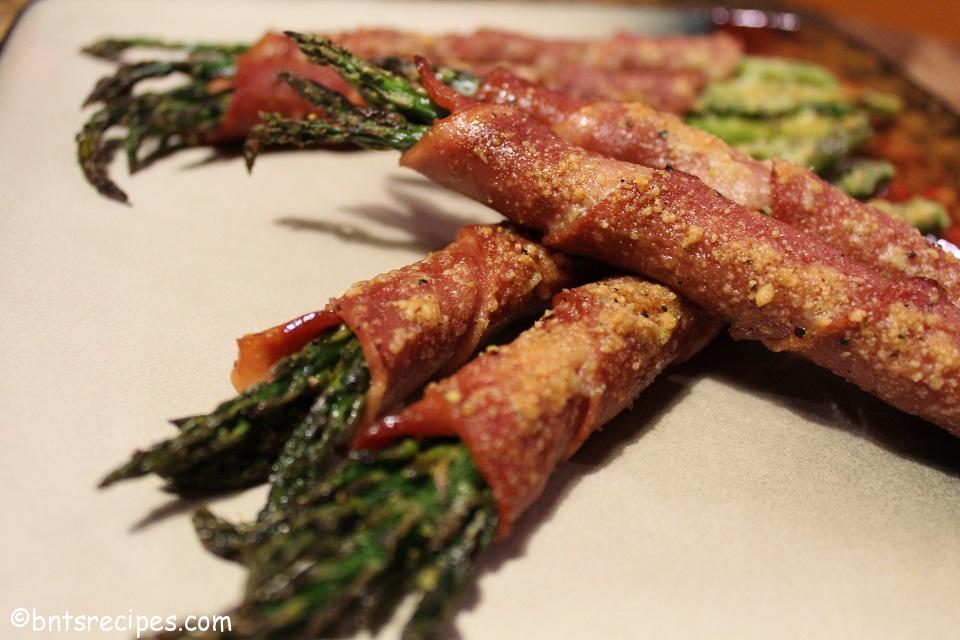 Turkey Bacon-Wrapped Asparagus