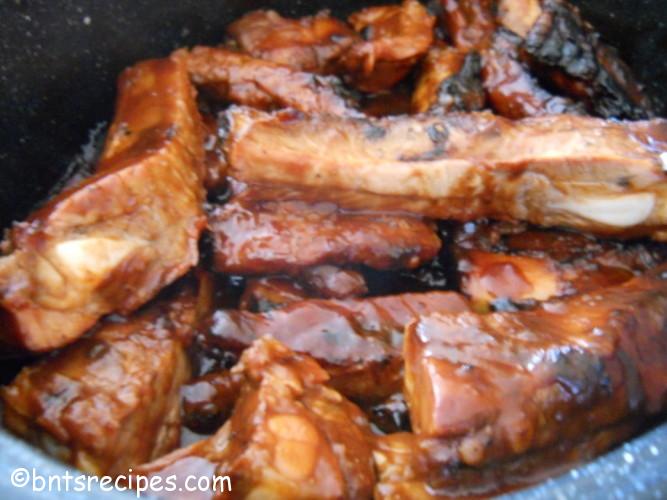 saucy barbequed ribs
