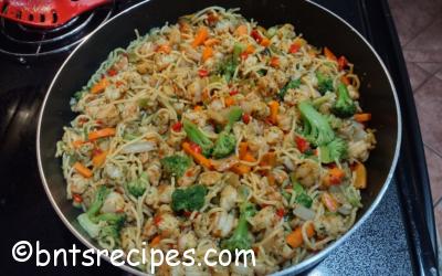 Shrimp Stir Fry with Vegetables & Noodles