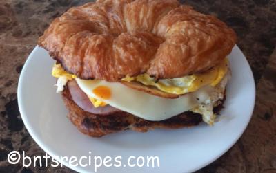 Skillet-Toasted Breakfast Croissant