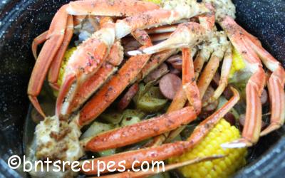 Steamed Crab Legs Bake