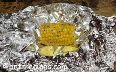 Oven-baked Frozen Corn on the Cob