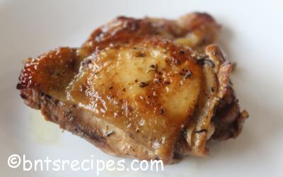 Seared and Slow-Cooked Chicken Thighs