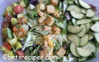 Iceberg and Spinach Mix Salad