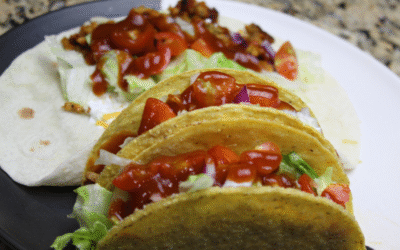 Fully Loaded Soft and Hard Ground Turkey Tacos